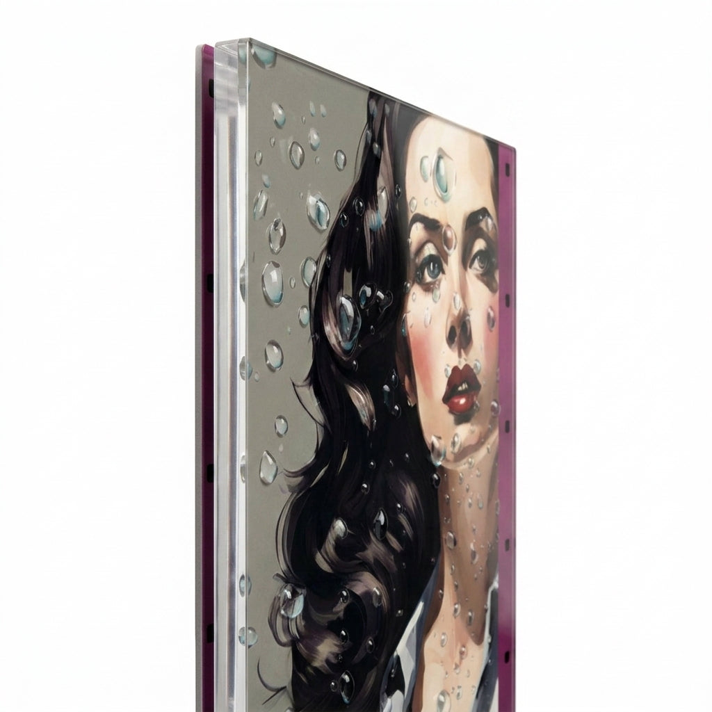 Acrylic Panel Wall Art — Side Profile Depth View | Generated by Modelize