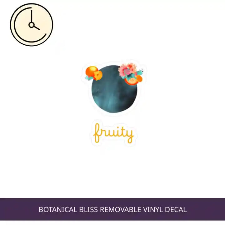 Botanical Bliss Removable Vinyl Decal by@Outfy