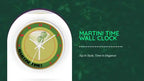 Martini Time Wall Clock by@Outfy