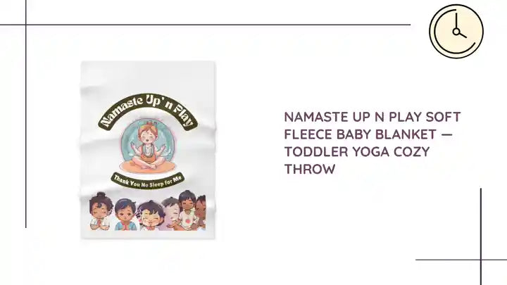 Namaste Up n Play Soft Fleece Baby Blanket &mdash; Toddler Yoga Cozy Throw by@Outfy