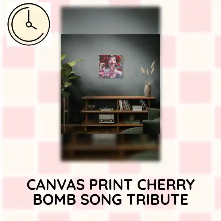 Canvas Print Cherry Bomb Song Tribute by@Outfy