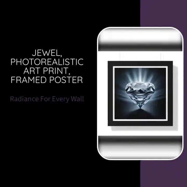 Jewel, Photorealistic Art Print, Framed Poster by@Outfy