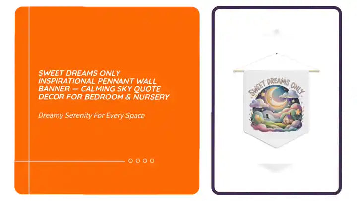 Sweet Dreams Only Inspirational Pennant Wall Banner &mdash; Calming Sky Quote Decor for Bedroom &amp; Nursery by@Outfy