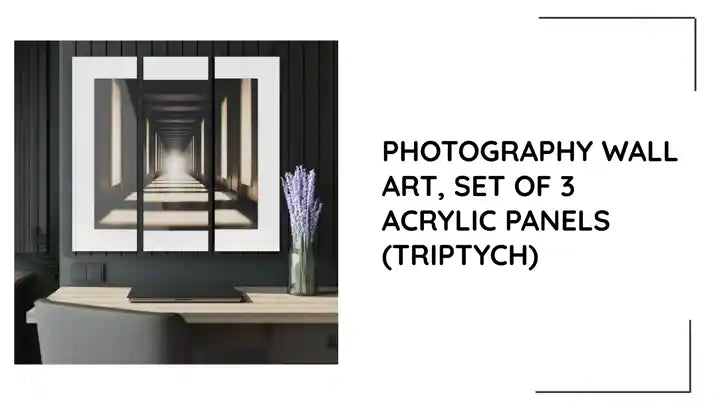 Photography Wall Art, set of 3 Acrylic Panels (Triptych) by@Outfy