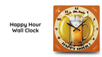 Happy Hour Wall Clock by@Outfy
