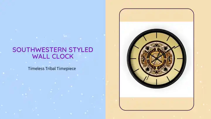 Southwestern Styled Wall Clock by@Outfy