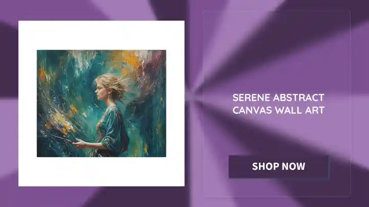 Serene Abstract Canvas Wall Art by@Outfy