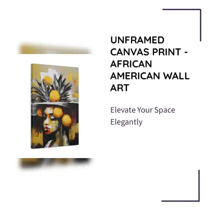 Unframed Canvas Print - African American Wall Art by@Outfy