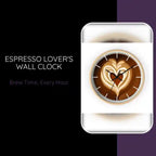 Espresso Lover's Wall Clock by@Outfy