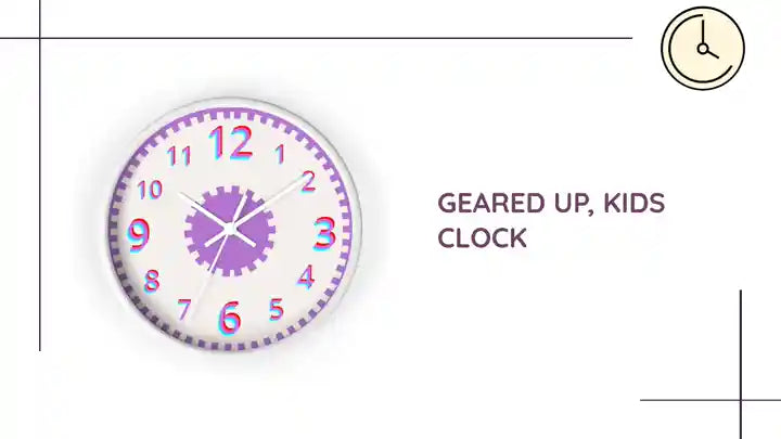 Geared Up, Kids Clock by@Outfy