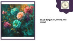 Blue Boquet Canvas Art Print by@Outfy