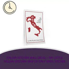 Italian Kitchen Wall Decal &ndash; 'My Little Italian Kitchen' Map of Italy Vinyl Sticker by@Outfy