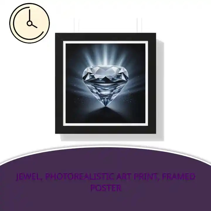 Jewel, Photorealistic Art Print, Framed Poster by@Outfy