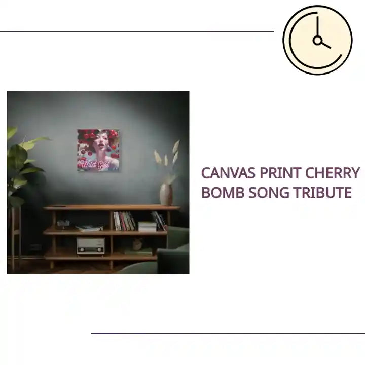 Canvas Print Cherry Bomb Song Tribute by@Outfy