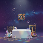 Red Blue Space Comic Vintage Collage Print, Gift for Him, Sci-Fi FanG